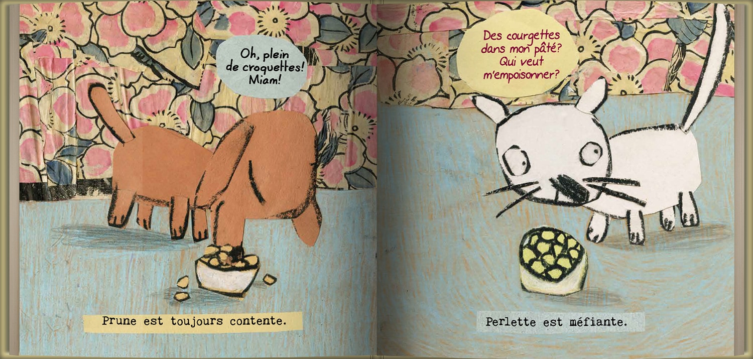 Page intérieure du livre Prune et Perlette