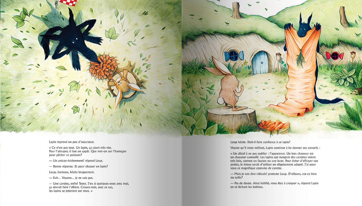 Page intérieure du livre La Carotte, la Brute et le Truand