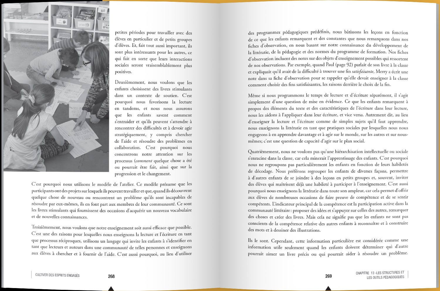 Page intérieure du livre Cultiver des esprits engagés : La littératie pour développer la vie sociale, oui émotionnelle et intellectuelle des enfants de 5 à 8 ans
