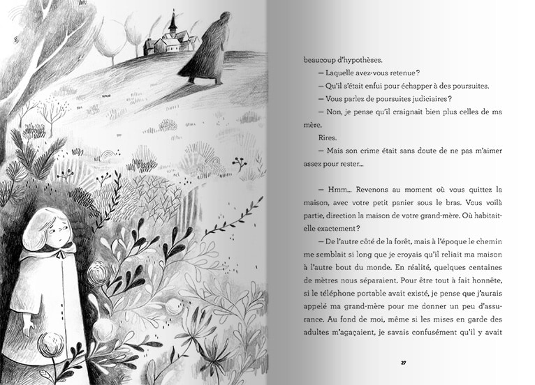 Page intérieure du livre Mémoires d’outre-contes : Le Petit Chaperon Rouge